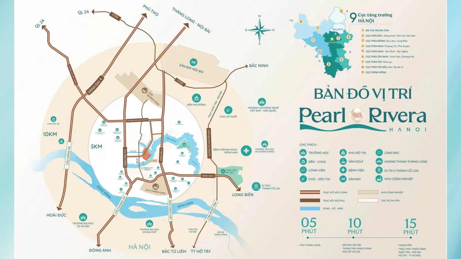 VỊ TRÍ PEARL RIVERA HÀ NỘI