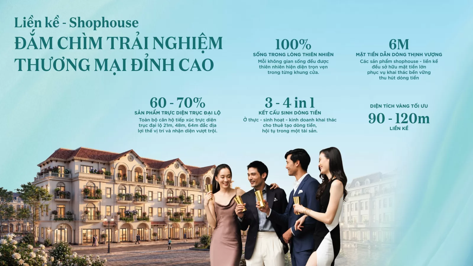 Thiết kế liền kề - Shophouse Pearl Rivera Hà Nội