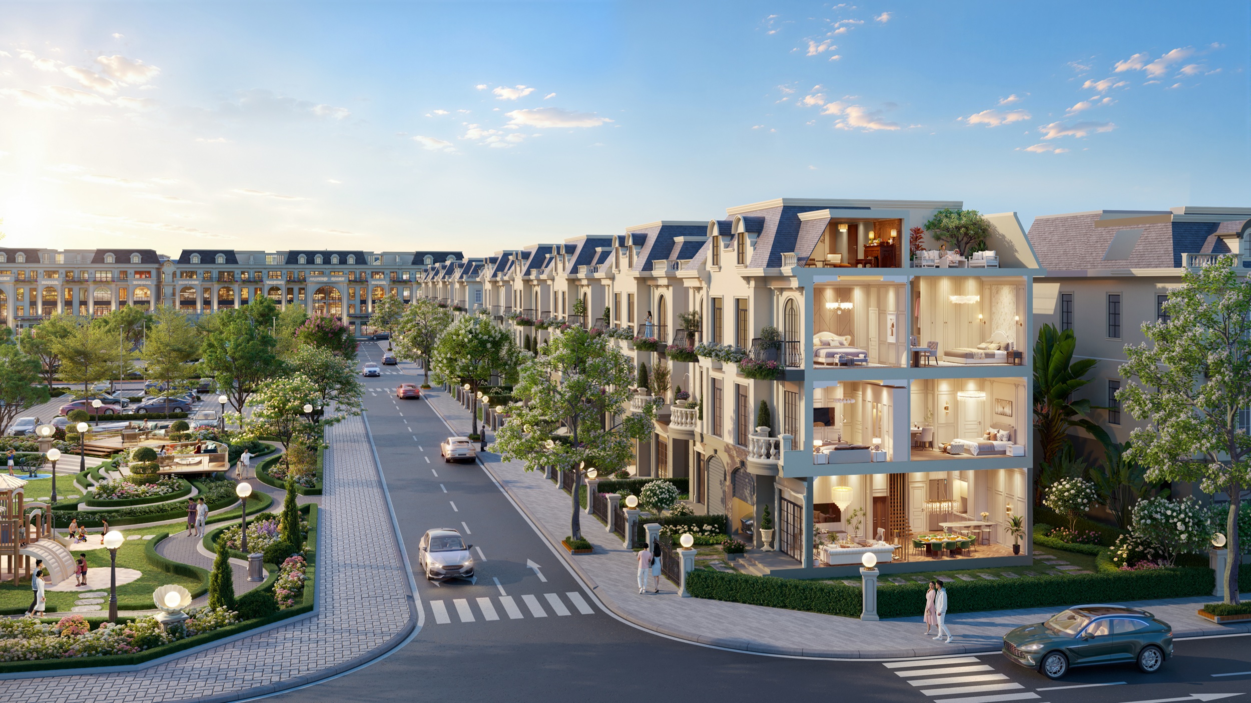biệt thự dong lập Pearl Rivera Hà Nội biệt thự dong lập Pearl Rivera Hà Nội