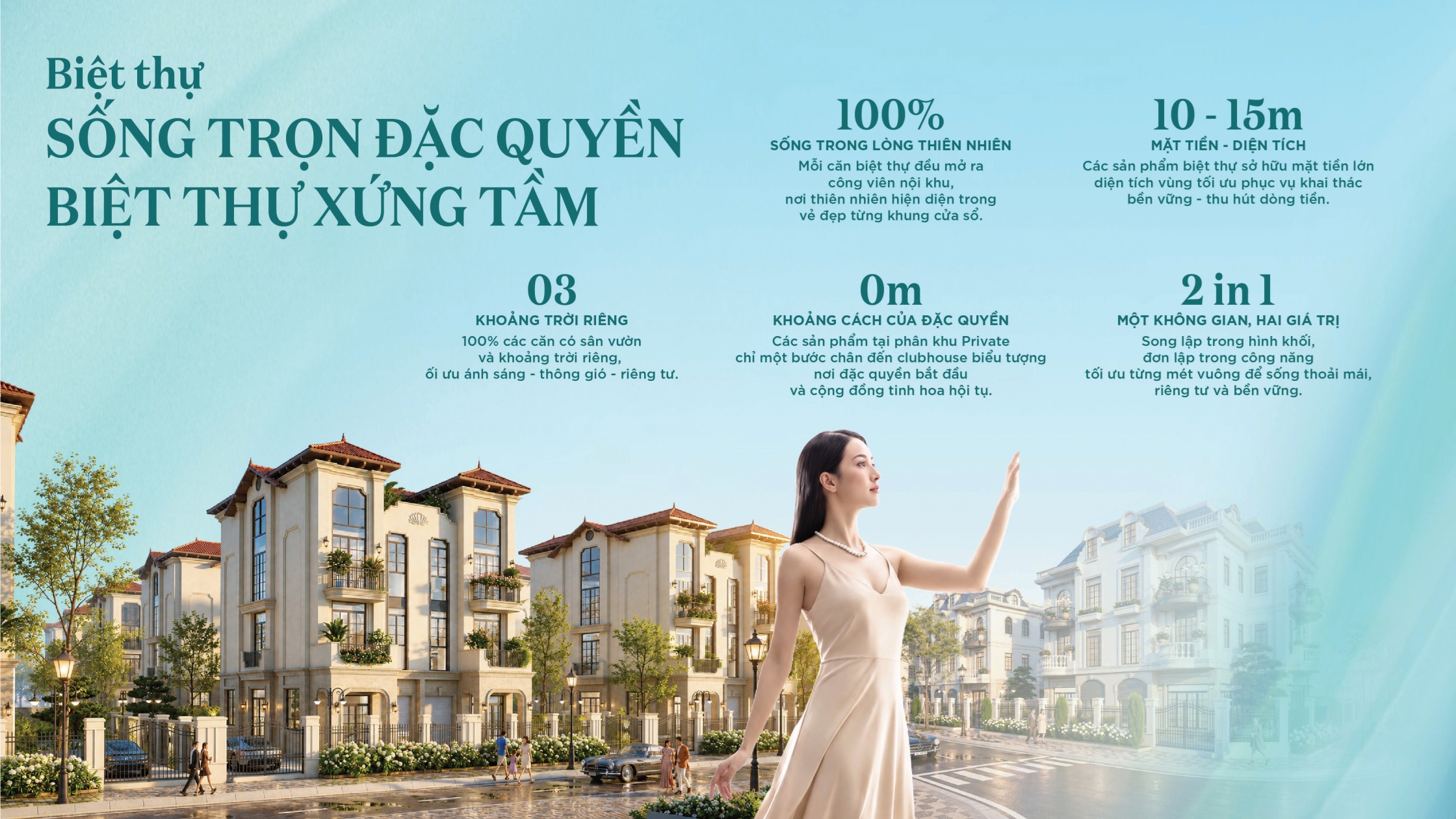 Thiết kế biệt thự đơn lập Pearl Rivera Hà Nội